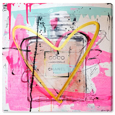 Oliver Gal Fashion Paint Noir Can - Graphic Art on Canvas ...